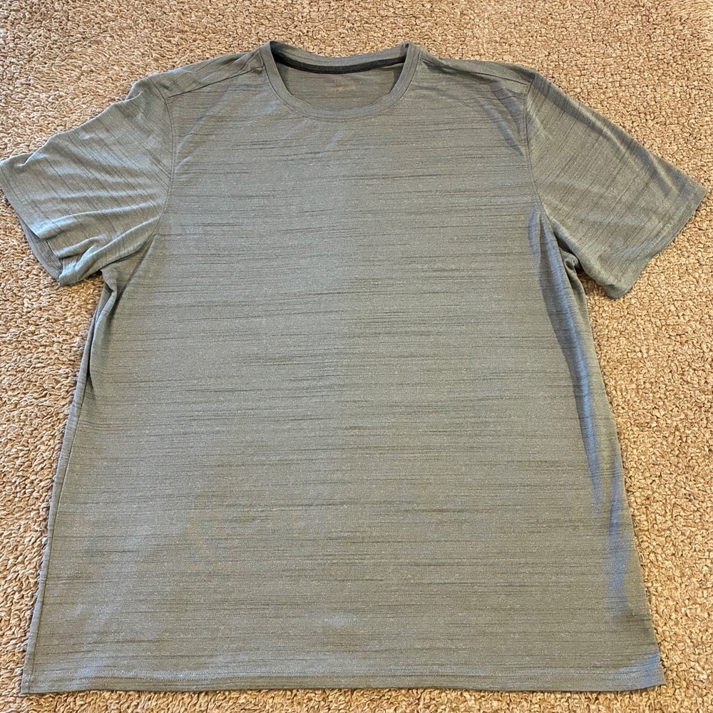 BCG Performance T‑Shirt Heathered Space Dye Gray Moisture Wicking Men's XL